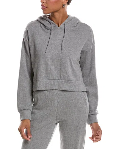 Knit Riot Haven Rib Knit Hoodie In Gray