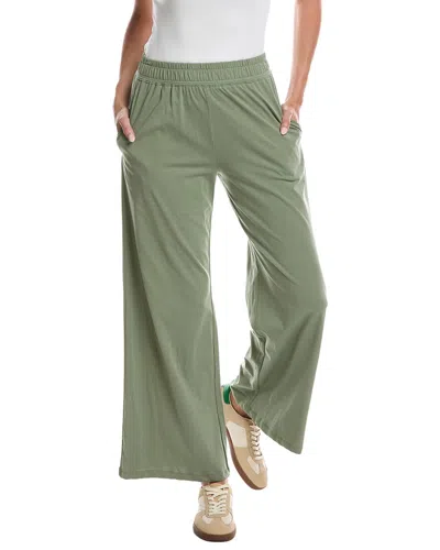 Knit Riot Relaxed Flow Wide Leg Pant In Green