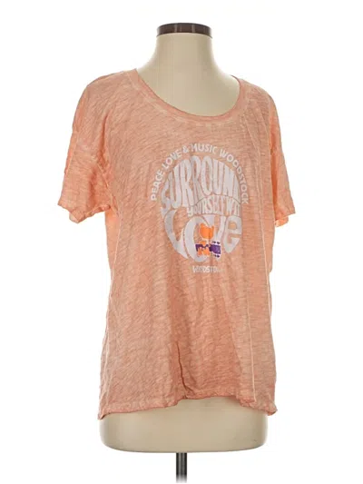 Pre-owned Knit Riot Short Sleeve T-shirt In Orange