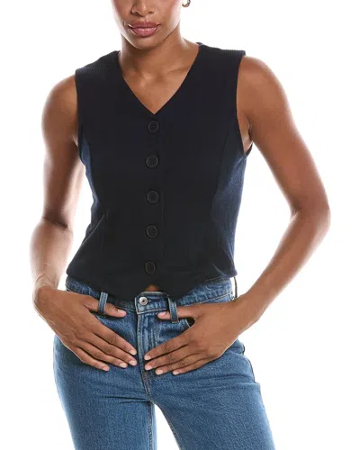 Knit Riot Sutton Soft Knit Vest In Blue
