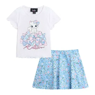 Knit Works Baby Girls 2-pc. Skirt Set In Blue
