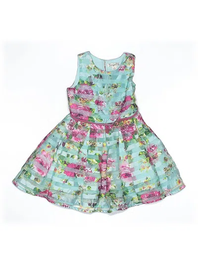 Pre-owned Knit Works Kids' Dress In Green