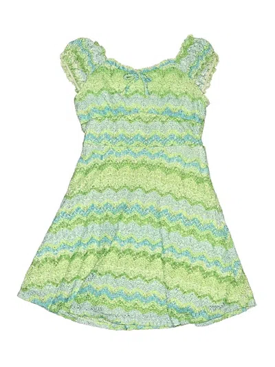 Pre-owned Knit Works Kids' Dress In Green
