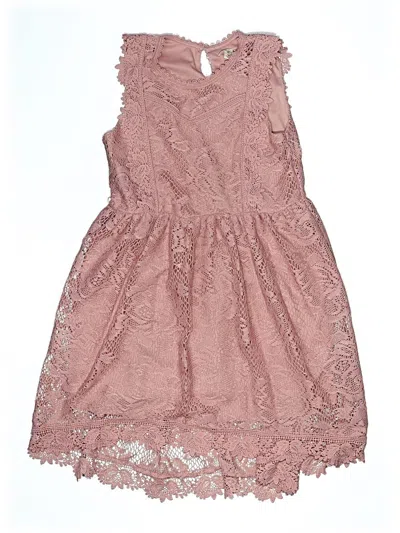 Pre-owned Knit Works Kids' Dress In Pink