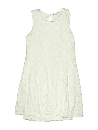 Pre-owned Knit Works Kids' Dress In White