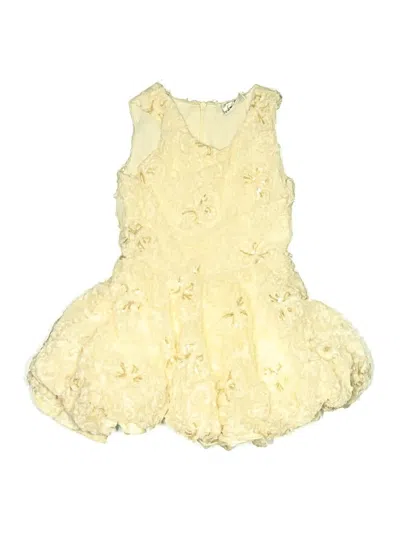 Pre-owned Knit Works Kids' Dress In Yellow