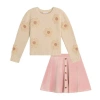 Knit Works Little & Big Kid Girls 2-pc. Skirt Set In Neutral
