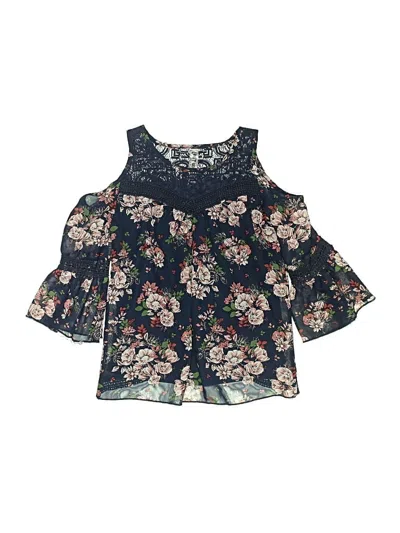 Pre-owned Knit Works Kids' Sleeveless Blouse In Blue