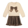 Knit Works Toddler Girls Cap Cheetah 2-pc. Dress Set In Neutral
