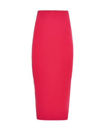 Knitel Brink Pink Skirt In Red