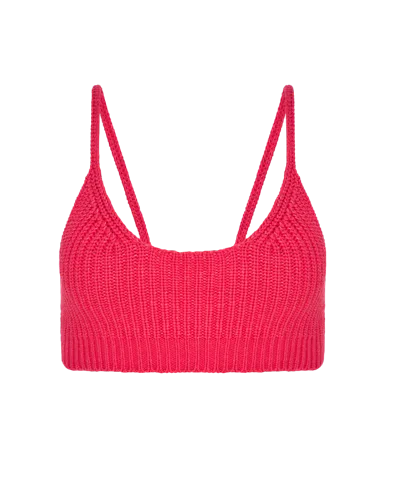 Knitel Brink Pink Top In Red