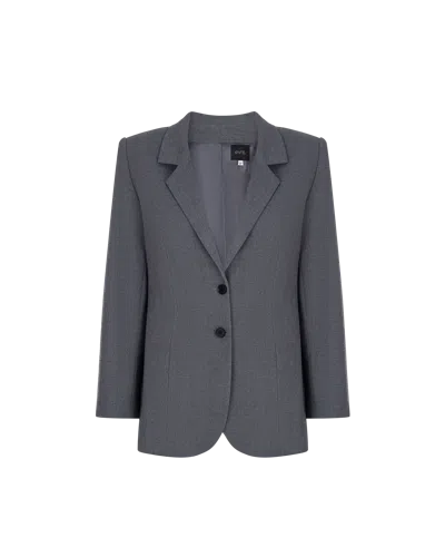 Knitel Grey Jacket In Gray