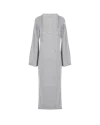 Knitel Reflective Maxi Dress In Silver