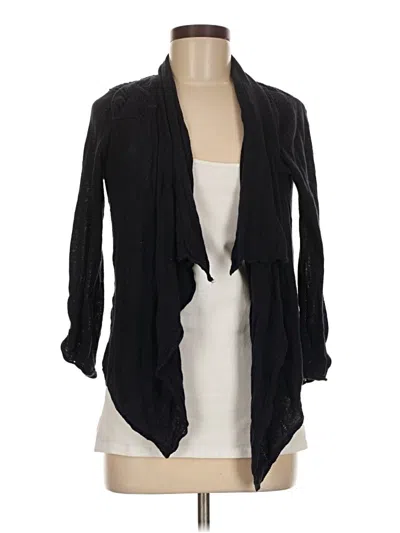 Pre-owned Knitted & Knotted Cardigan Sweater In Black
