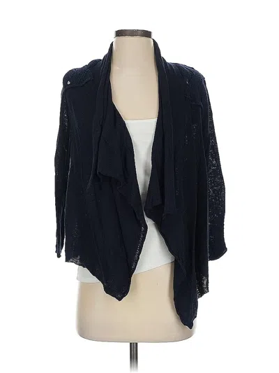 Pre-owned Knitted & Knotted Cardigan Sweater In Blue