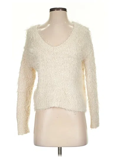 Pre-owned Knitted & Knotted Cardigan Sweater In Ivory
