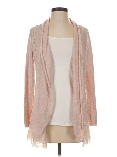 Pre-owned Knitted & Knotted Cardigan Sweater In Pink