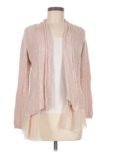 Pre-owned Knitted & Knotted Cardigan Sweater In Pink