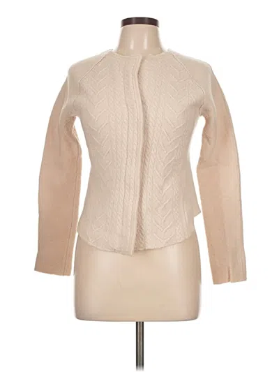 Pre-owned Knitted & Knotted Cardigan Sweater In Tan