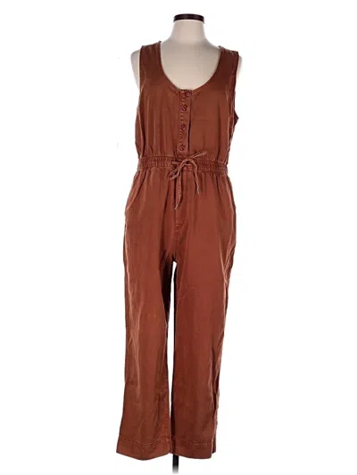 Pre-owned Knitted & Knotted Overalls In Brown