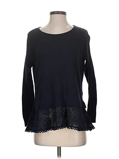 Pre-owned Knitted & Knotted Pullover Sweater In Black