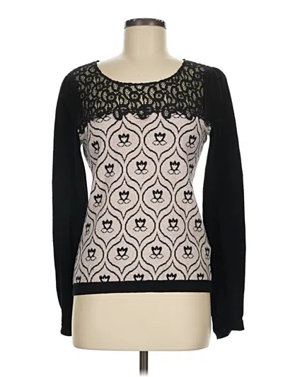 Pre-owned Knitted & Knotted Pullover Sweater In Black