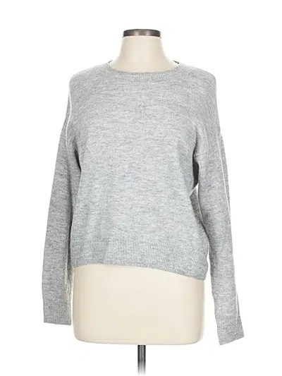 Pre-owned Knitted & Knotted Pullover Sweater In Gray