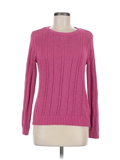 Pre-owned Knitted & Knotted Pullover Sweater In Pink