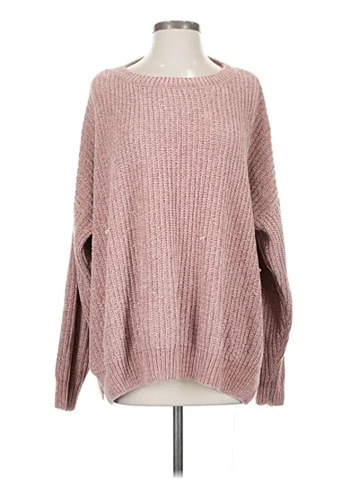 Pre-owned Knitted & Knotted Pullover Sweater In Pink