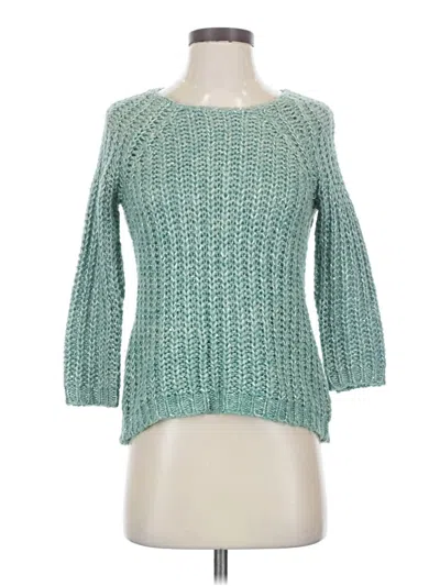Pre-owned Knitted & Knotted Pullover Sweater In Teal