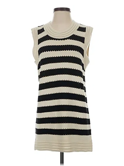 Pre-owned Knitted & Knotted Sweater Vest In Ivory