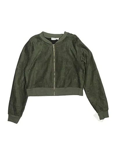 Pre-owned Knitworks Kids' Track Jacket In Green