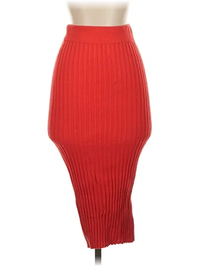 Pre-owned Knitz For Love & Lemons Casual Skirt In Red