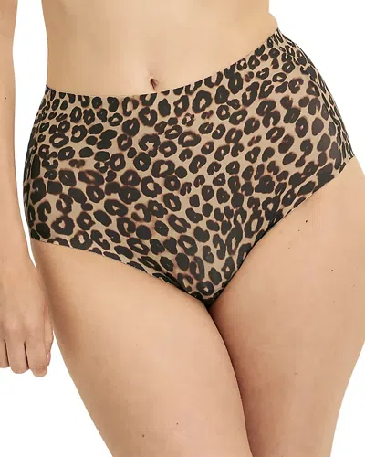 Knix Leakproof Ultra Thin High Rise Brief In Brown