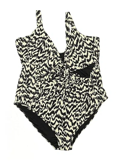 Pre-owned Knix One Piece Swimsuit In Ivory