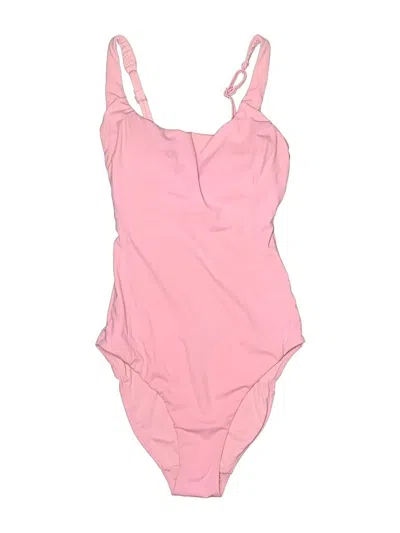 Pre-owned Knix One Piece Swimsuit In Pink