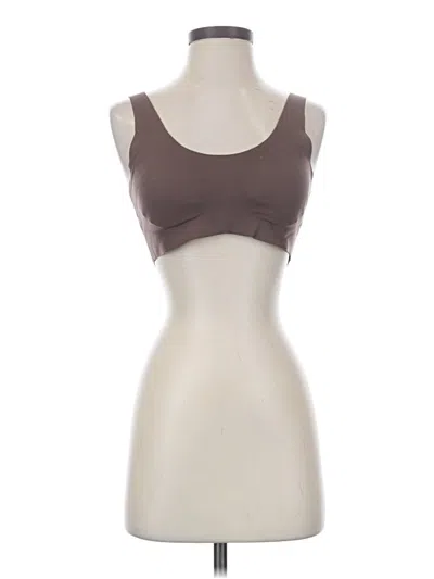 Pre-owned Knix Sports Bra In Brown