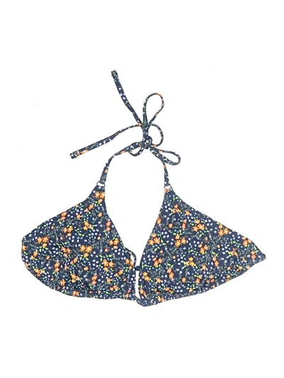Pre-owned Knix Swimsuit Top Blue Stars Pattern Swimwear