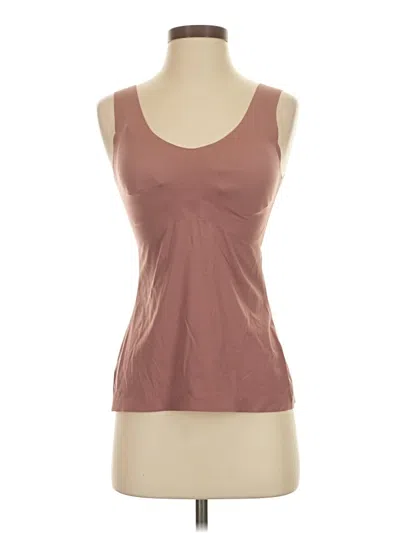 Pre-owned Knix Tank Top Brown Scoop Neck Tops