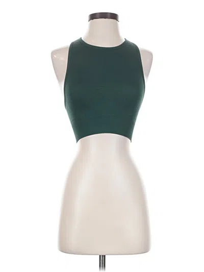 Pre-owned Knix Tank Top Green Halter Neckline Tops
