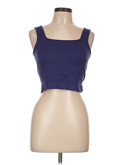Pre-owned Knix Tube Top Blue Strapless Neckline Tops