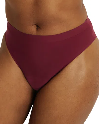 Knixwear Leakproof Ultrathin No-show French Cut Brief In Burgundy