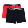 Knocker Men's Boxer Briefs With Contrasting Trim (2 Pack)