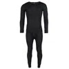 Knocker Men's Long Thermal Underwear Set In Black