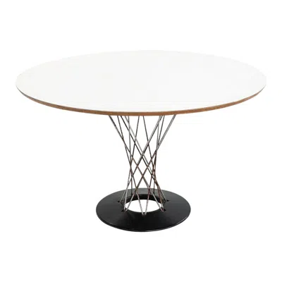 Pre-owned Knoll 1950s Isamu Noguchi For  Cyclone Dining Table With 48" White Laminate Top