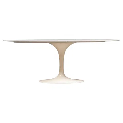 Pre-owned Knoll 1960's Saarinen Oval Marble Top Dining Table, Tulip Pedestal Table, For  In Gray