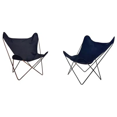 Pre-owned Knoll 1960s Bkf Hardoy Butterfly Chairs For  In Black