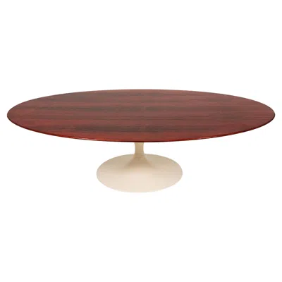 Pre-owned Knoll 1960s Eero Saarinen For  Tulip Coffee Table In Brazilian Rosewood In Brown
