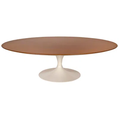 Pre-owned Knoll 1960s Eero Saarinen Oval Walnut Coffee Table For  In Brown