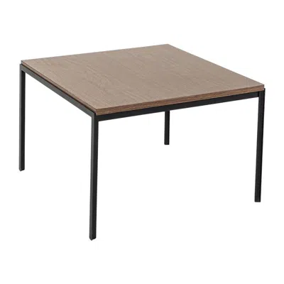 Pre-owned Knoll 1960s Florence  T Angle 24 X 24 Inch Side / End Table In Brown